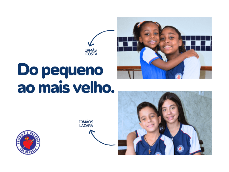 Irmãos em diferentes fases