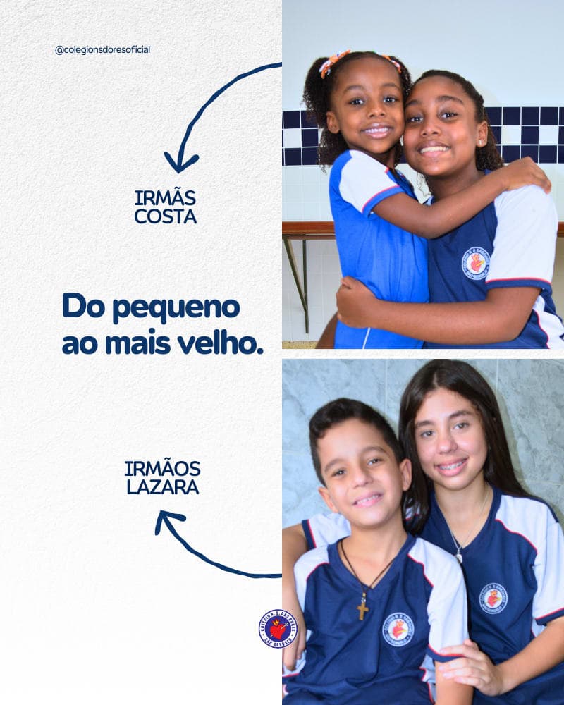 Irmãos em diferentes fases